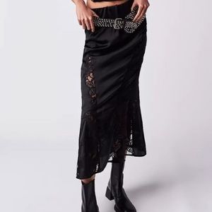 Free People Scarlet Slip Midi Skirt